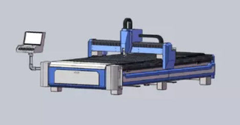 précision de coupeur de laser de fibre de la dent de scie 1064nm de 1200mm haute