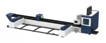 Double découpeuse pneumatique de tube de laser de commande numérique par ordinateur du mandrin 6500mm