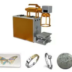 machines de repérage du laser 60W, machine d'inscription de laser de 0.15mm pour des bijoux d'or