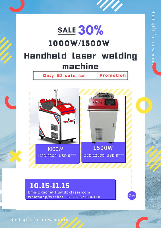 chevauchement de refroidissement par l'eau de machine de soudure laser de 1000W 1080nm tenu dans la main