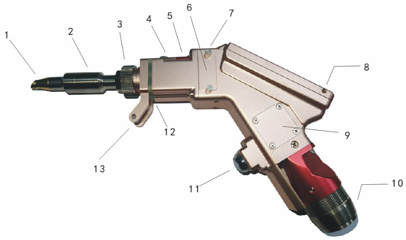 soudeuse tenue dans la main de laser de l'onde entretenue 2000W 1080nm Maxphotonics avec l'expéditeur automatique de fil